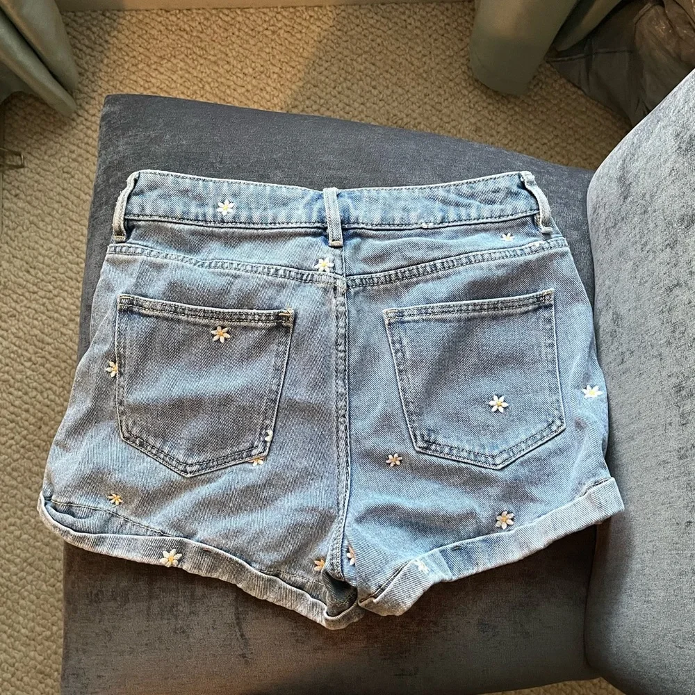 PacSun Denim Shorts with Floral Embroidery - Picture 4 of 5